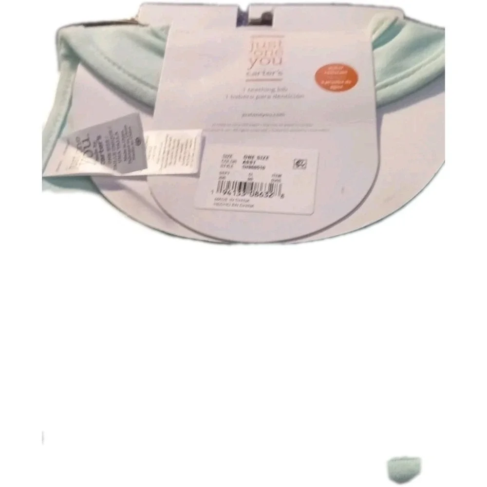 Carters Just One You My First Easter Teething Bib with Baby Chick in Green